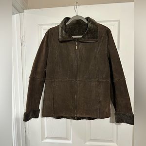 Rich Chocolate Brown Leather Jacket